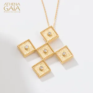 Geometric Squares Greek Cross