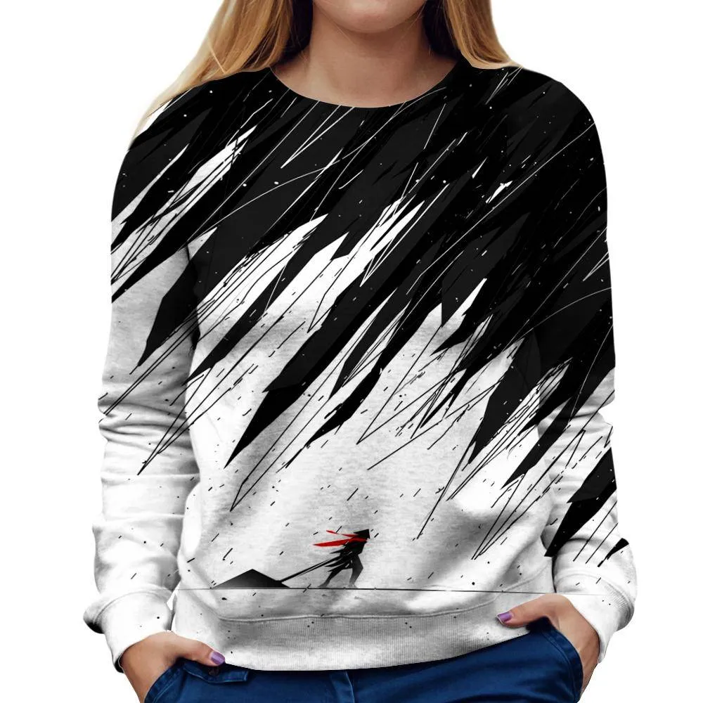 Geometric Storm Womens Sweatshirt