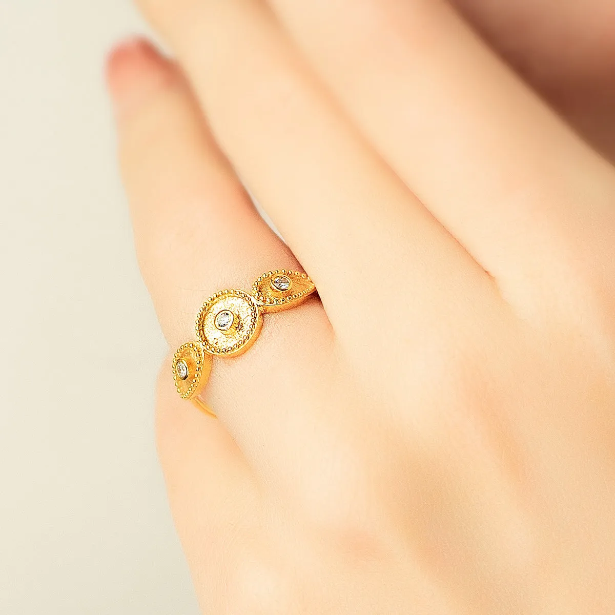 Geometric Sundown Ring
