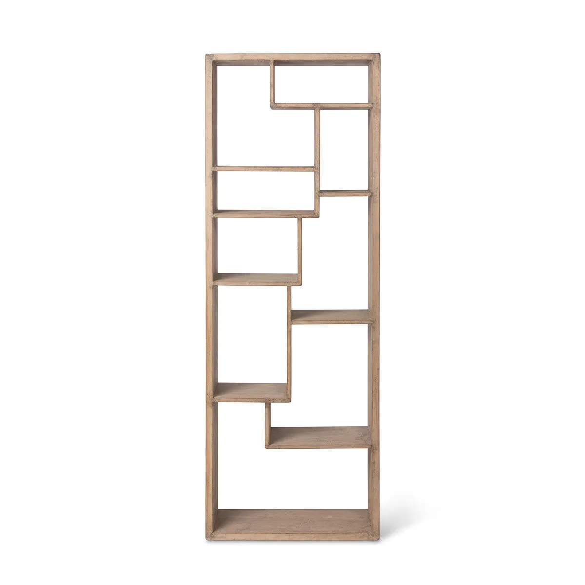 Geometric Wooden Etagere