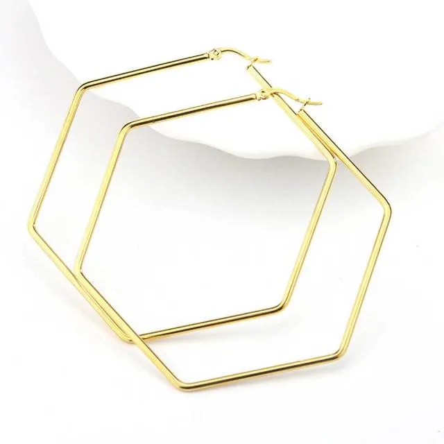 Geometric World Earring
