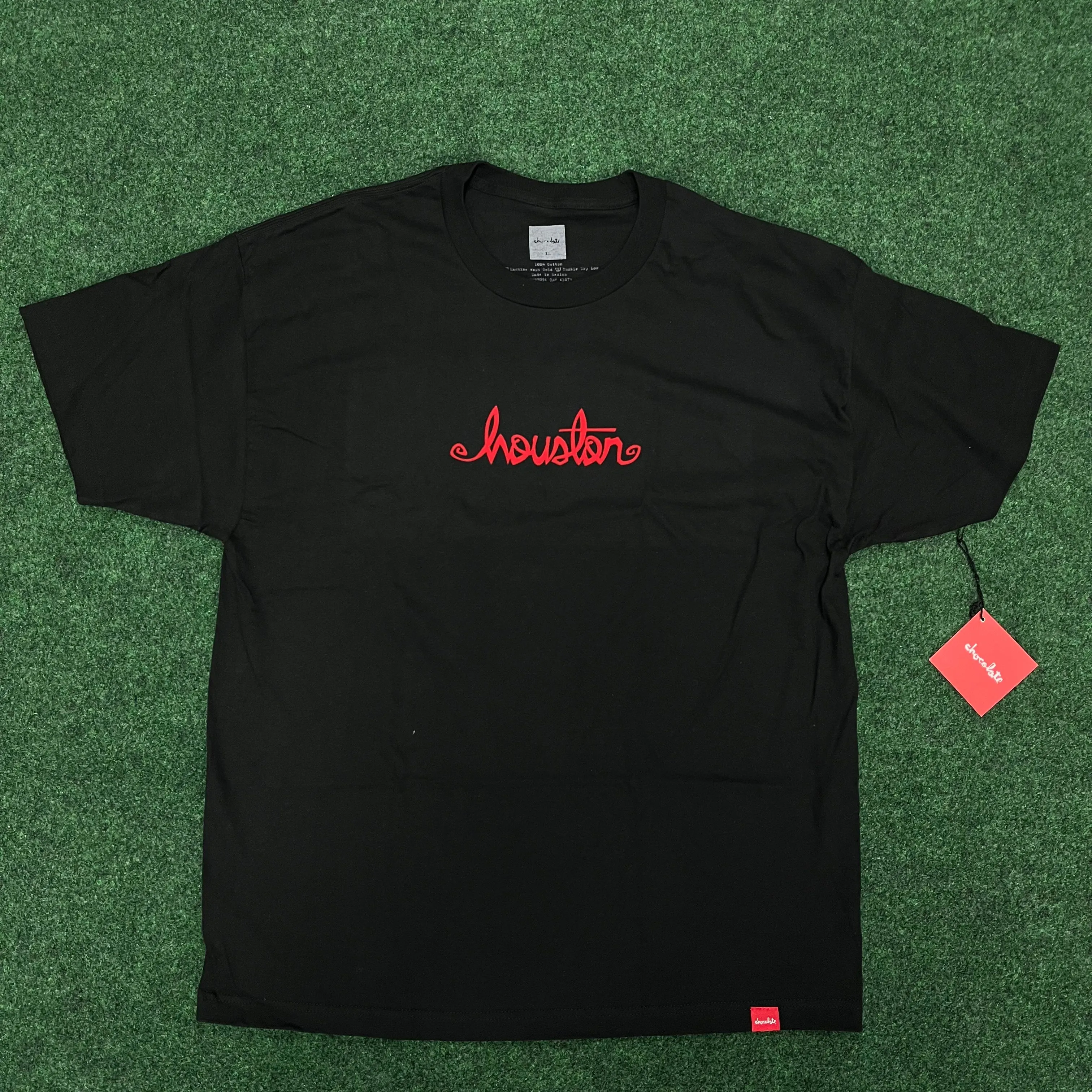 Geometric X Chocolate City Script Tee Houston