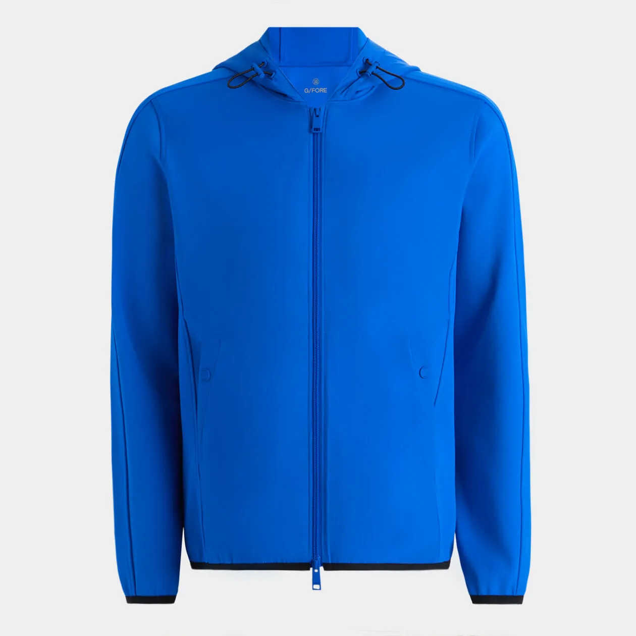 G/FORE MENS WIND CONTROL DOUBLE KNIT PIQUÉ HOODED JACKET - RACER