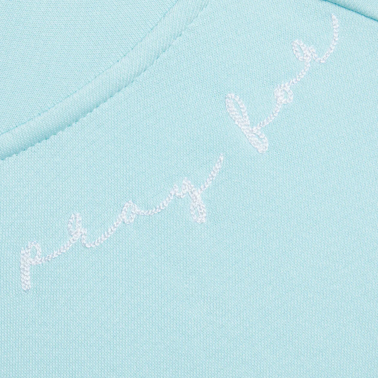 G/FORE WOMENS PRAY FOR BIRDIES FRENCH TERRY QUARTER ZIP BOXY PULLOVER - DAYBREAK