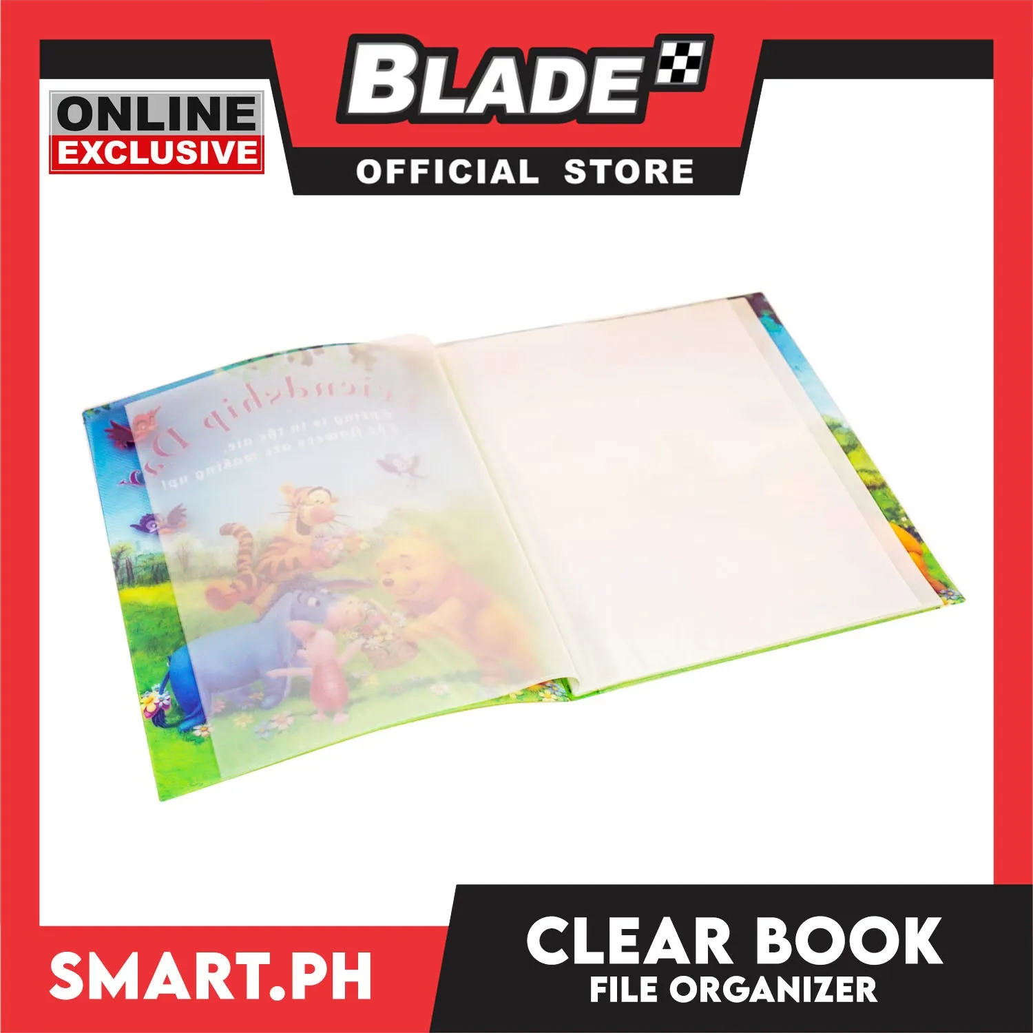 Gifts File Folder Clear Book School Supplies (Assorted Colors and Designs)