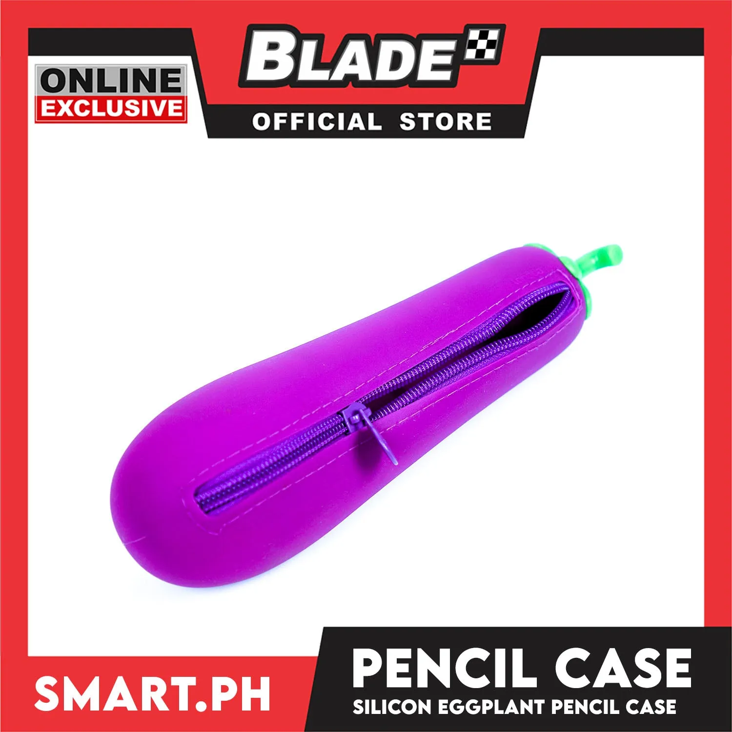 Gifts Pencil Case Silicone Eggplant LG-30283
