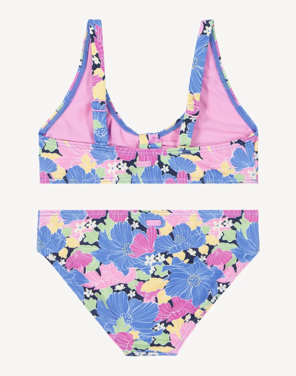 Girls Outline Floral Bikini Set