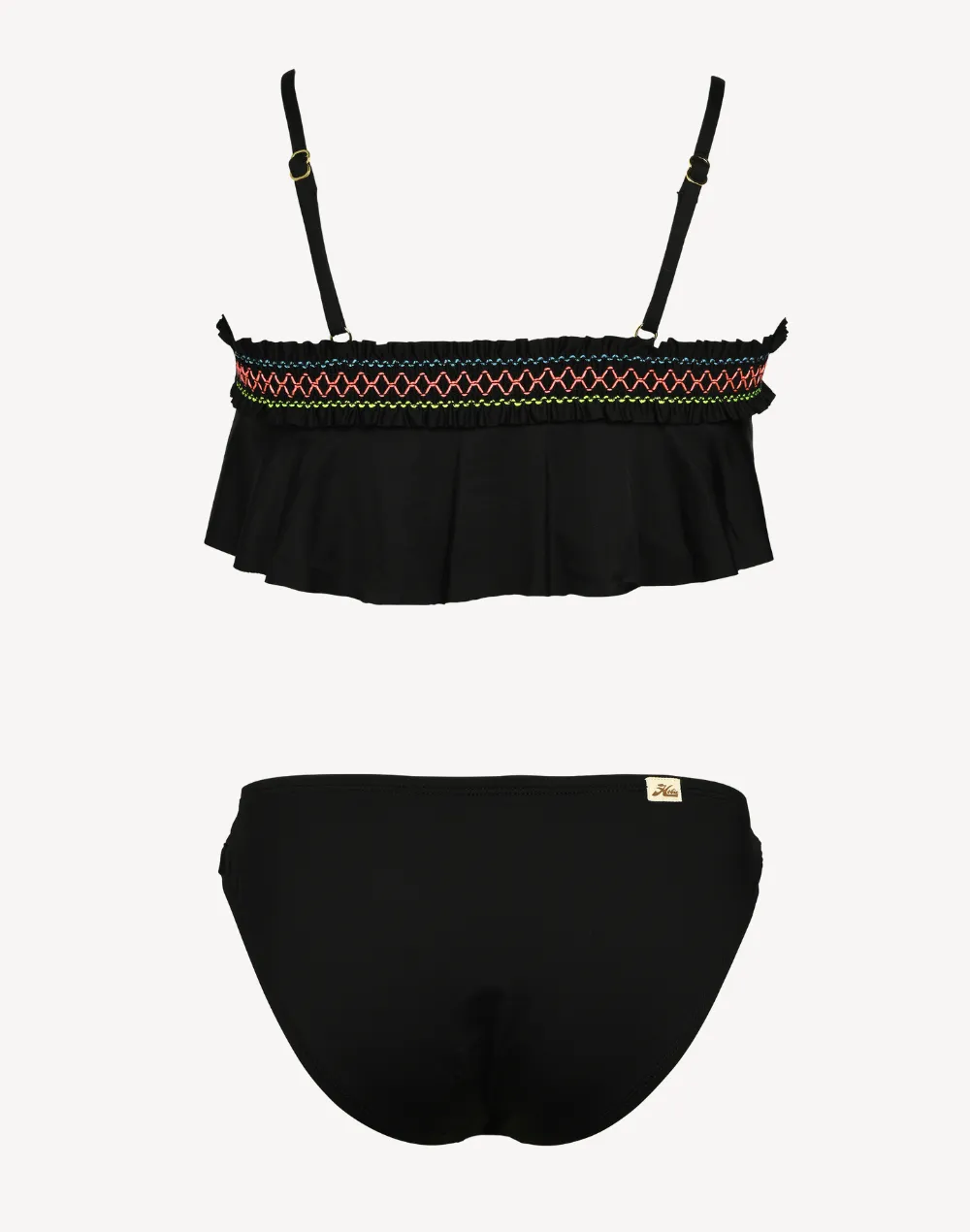 Girls Smocked Flounce Bikini Set