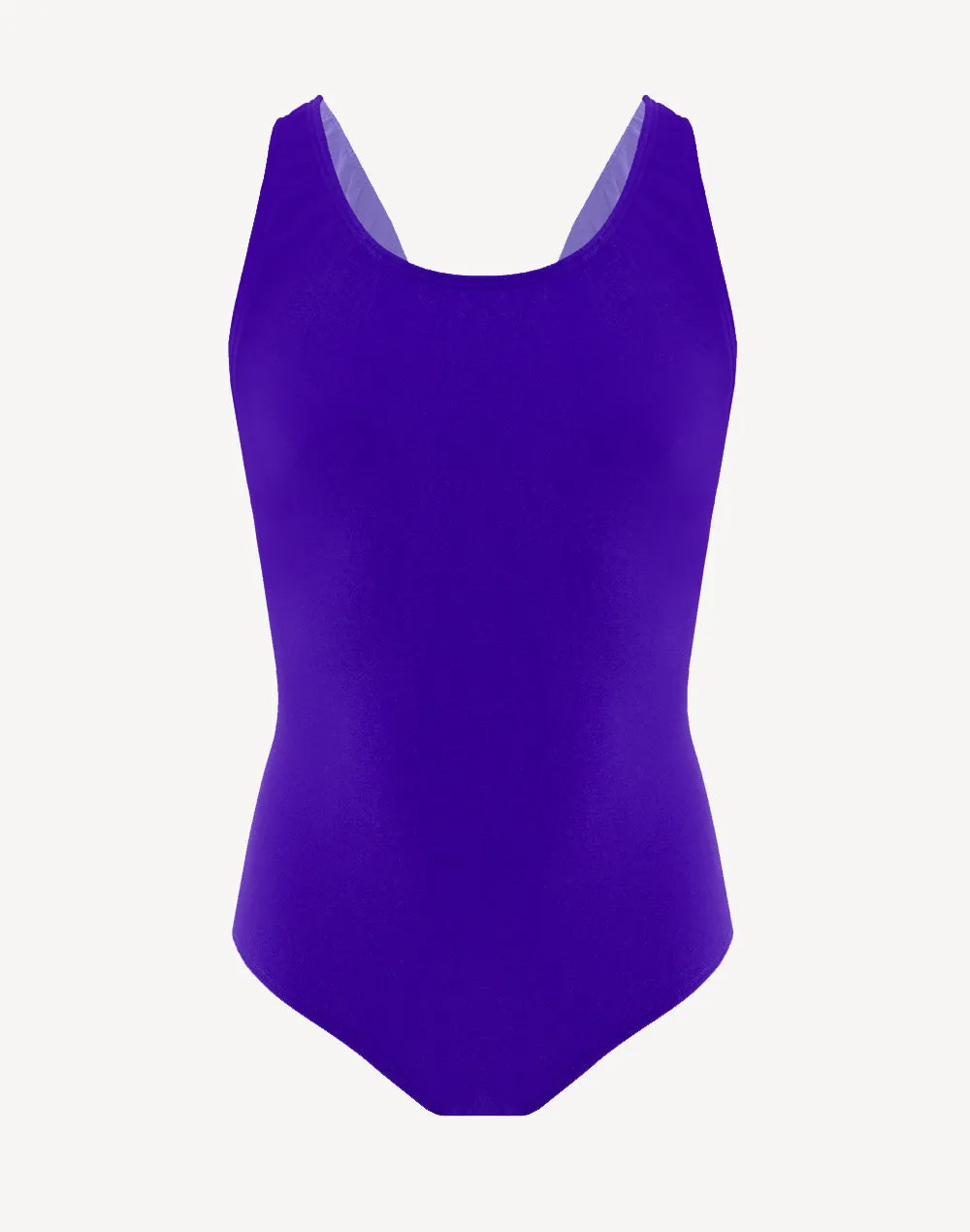 Girls Solid Vaporback Poly One Piece
