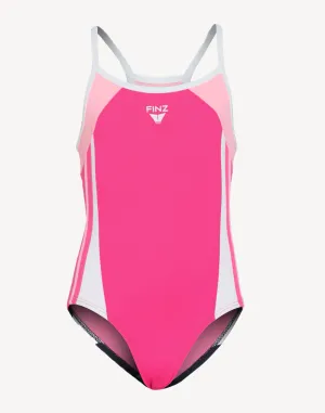 Girls Sportback Polyester One Piece