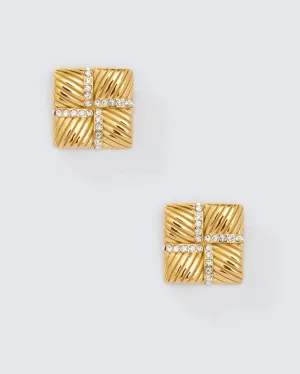 GLITZ SQUARE STUD