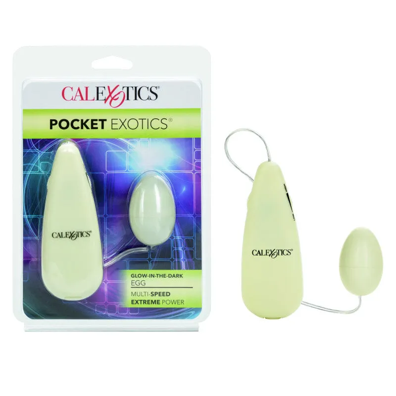Glow-in-the-Dark Pocket Exotics Vibrating Egg