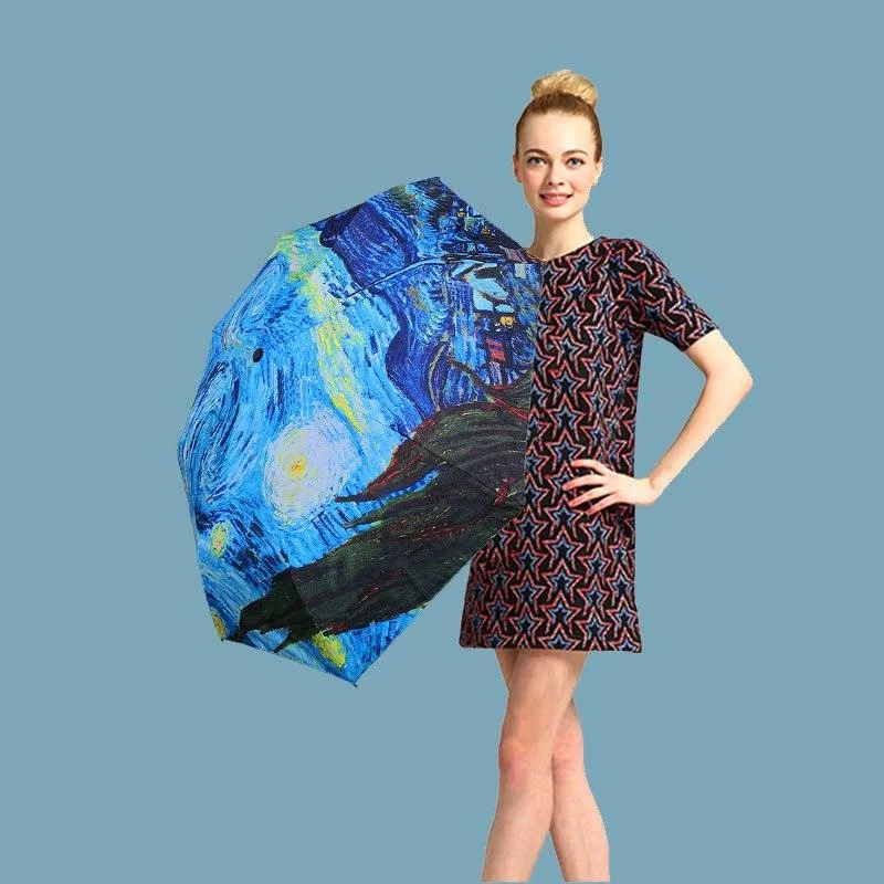 Gogh Artwork Umbrellas