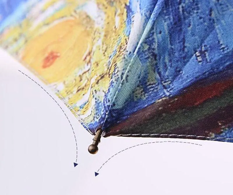 Gogh Artwork Umbrellas