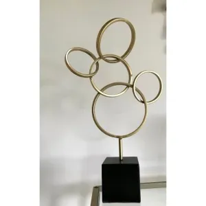 Gold Circle Statue