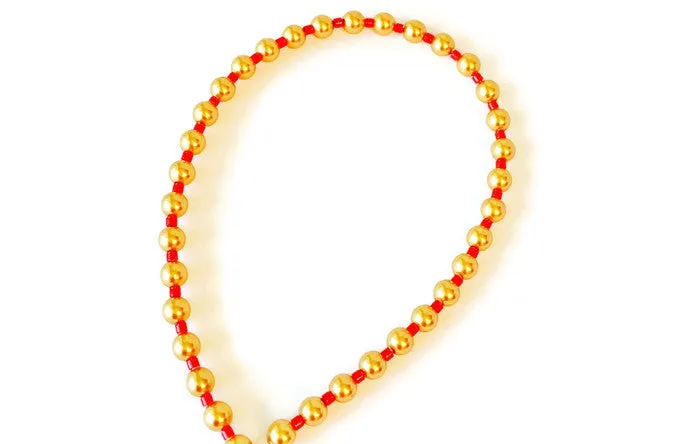 Gold Crystal Pearl Earrings and Bracelet - Aarti