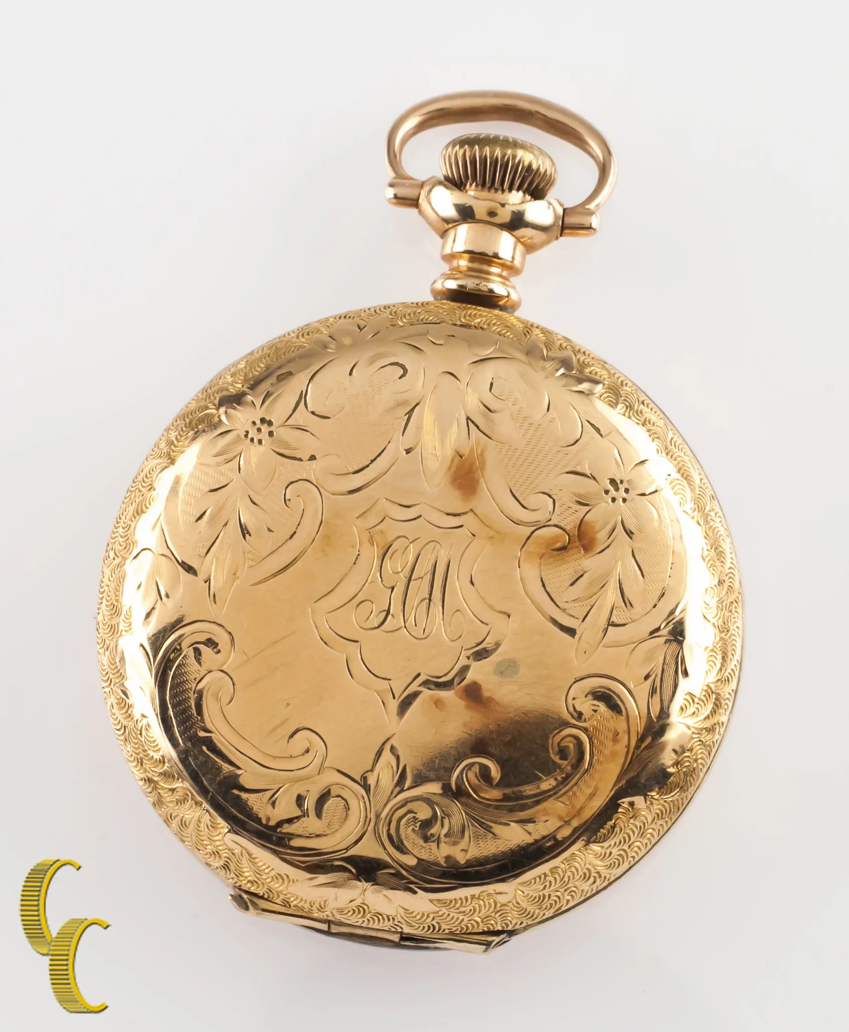 Gold-Filled Antique Lady Waltham Full Hunter Pocket Watch 0S 16J 1906
