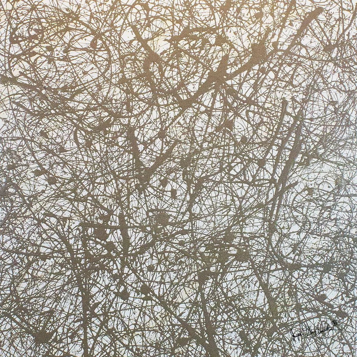 Gold Galaxy -  (Embellished-Hand Signed by the Artist)
