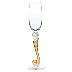 Gold Jack Flute Glass