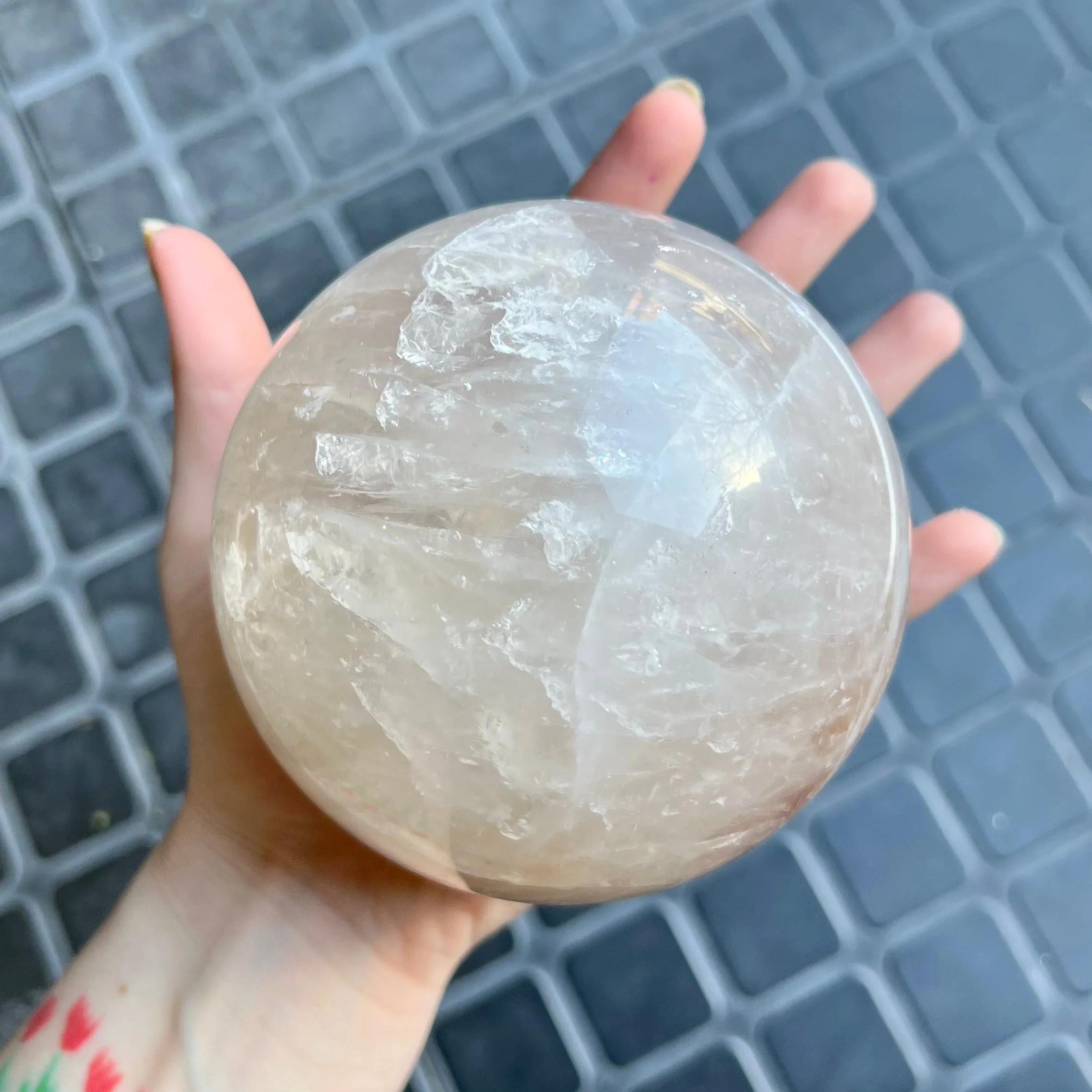 Golden Healer Quartz Sphere