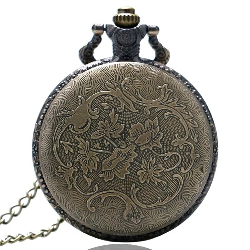 Golf Themed Pocket Watch With Chain.