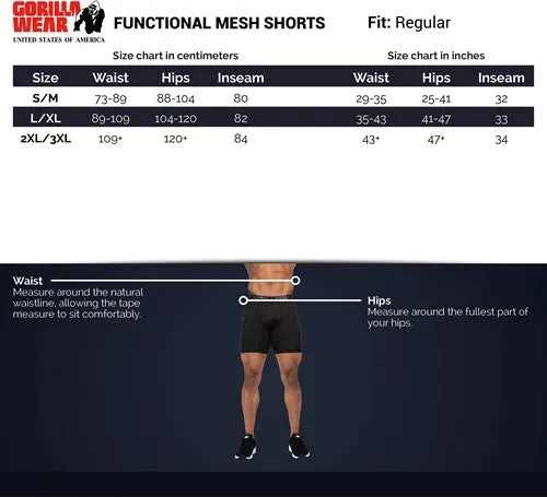Gorilla Wear - Functional Mesh Shorts