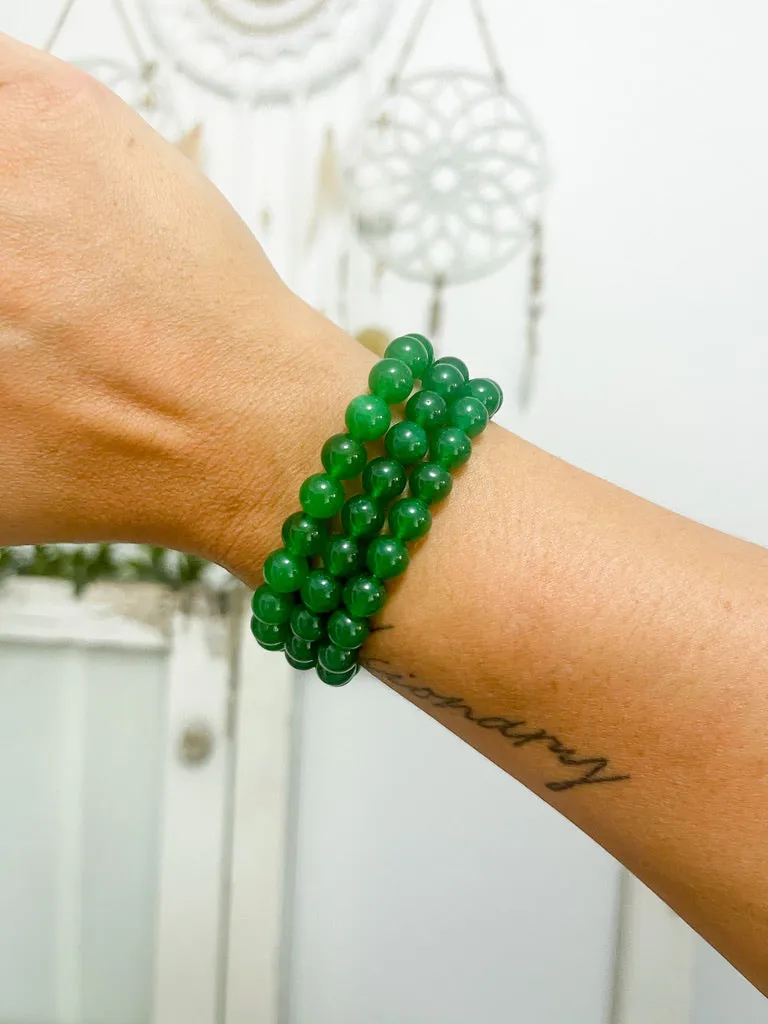 Green Aventurine 8mm Bead Bracelet