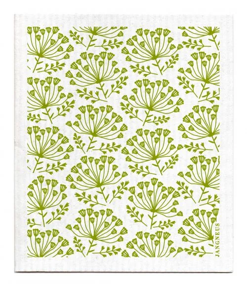 Green Dill Dishcloth