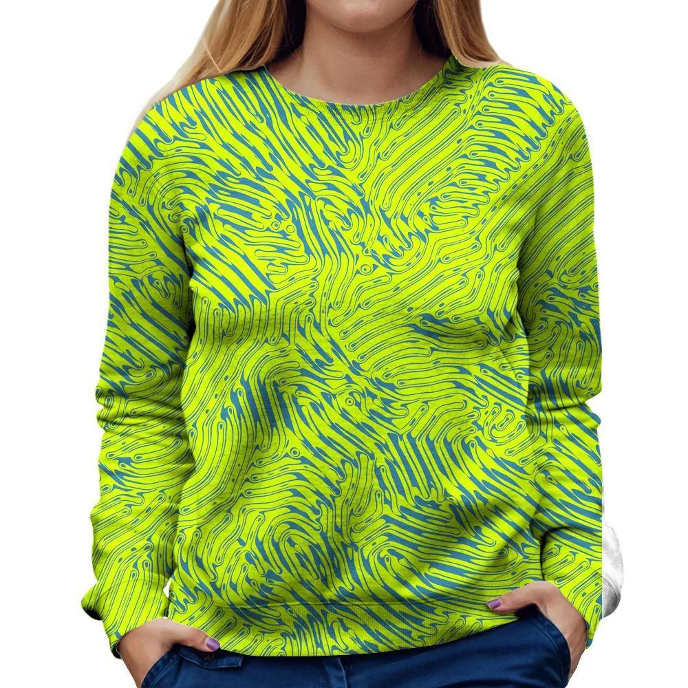 Green Gush Womens Sweatshirt