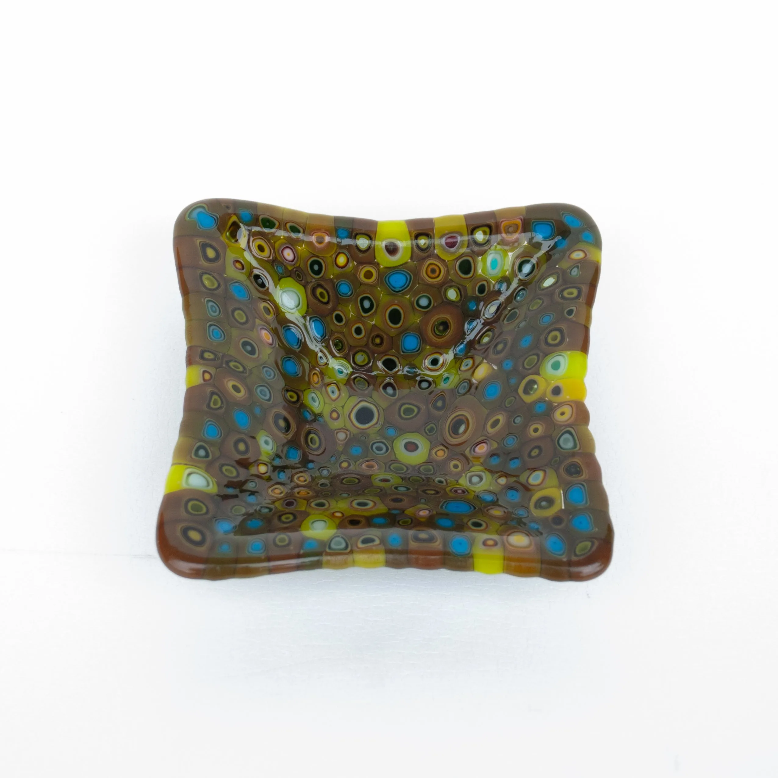 Green Murrini Square Bowl