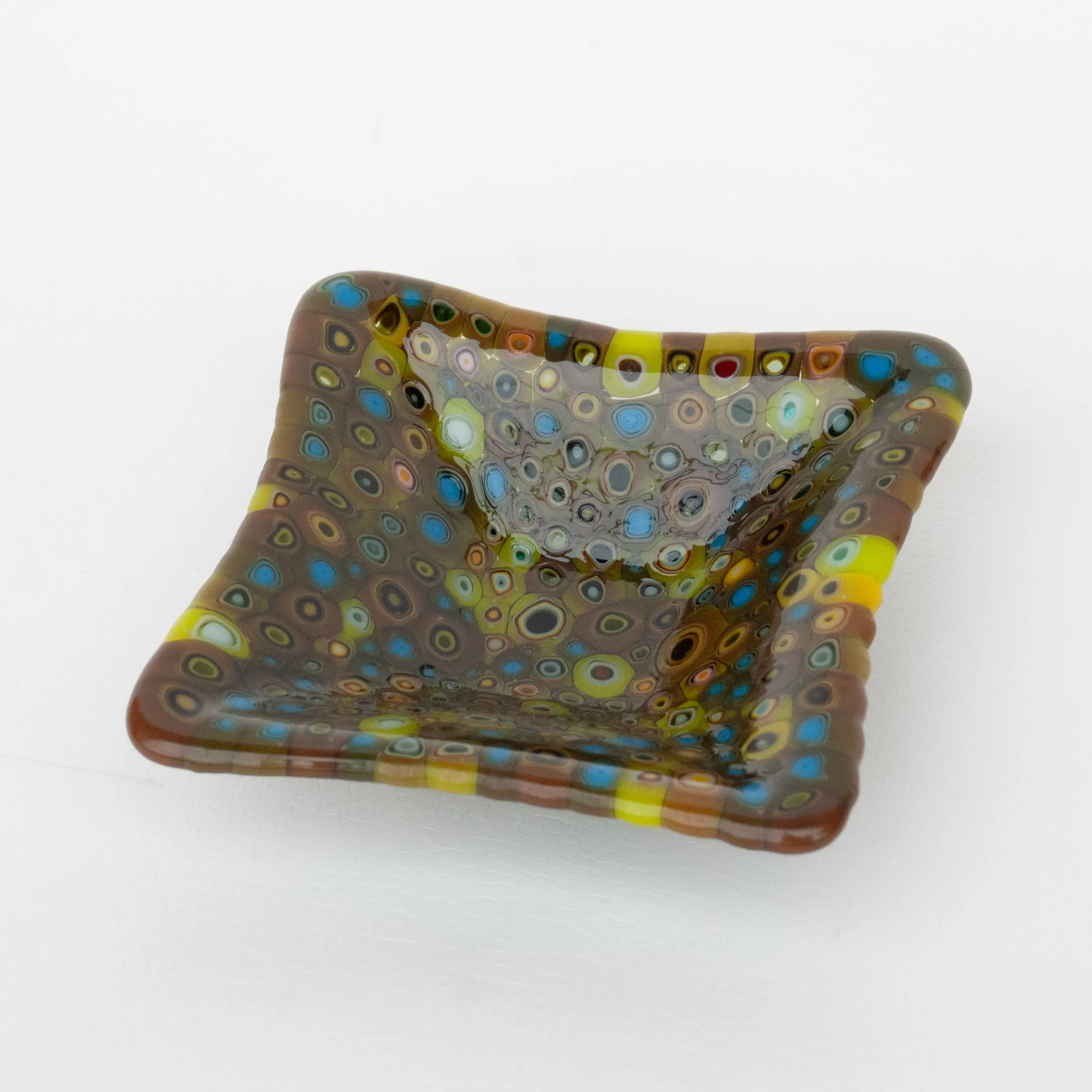 Green Murrini Square Bowl