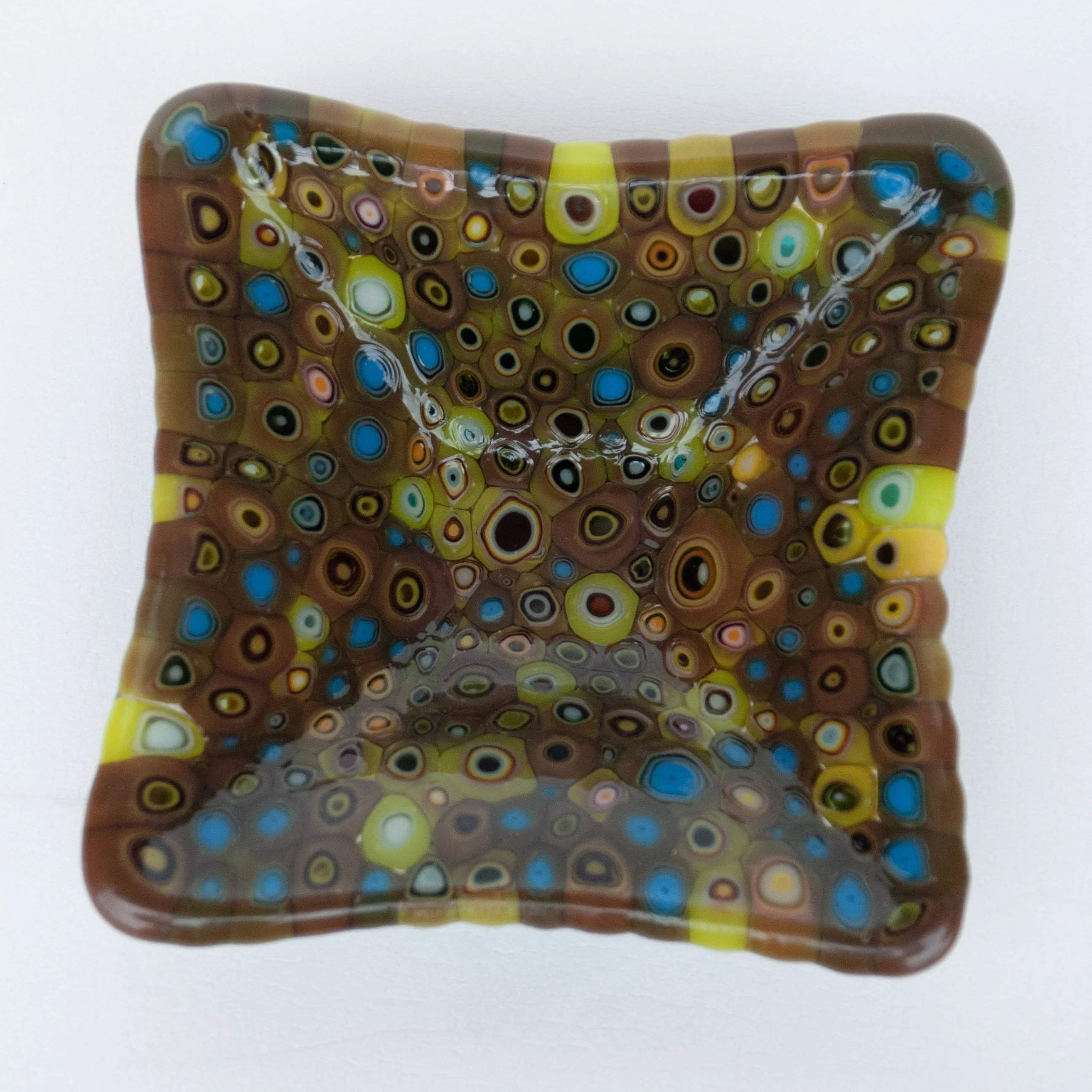 Green Murrini Square Bowl