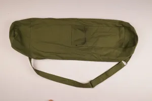 GREEN YOGA MAT BAG WITH COTTON ADJUSTABLE STRAPS WITH MULTIPLE POCKETS