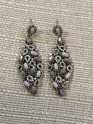 Grey Jewel Dangles