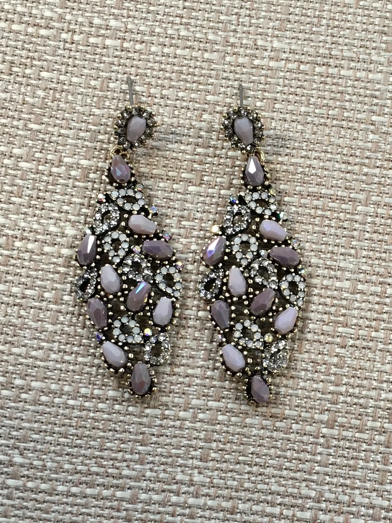 Grey Jewel Dangles