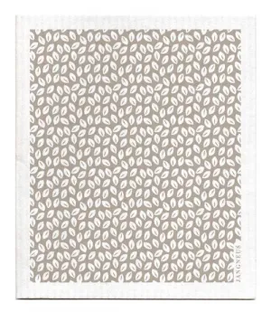 Grey Thyme Leaves Dishcloth