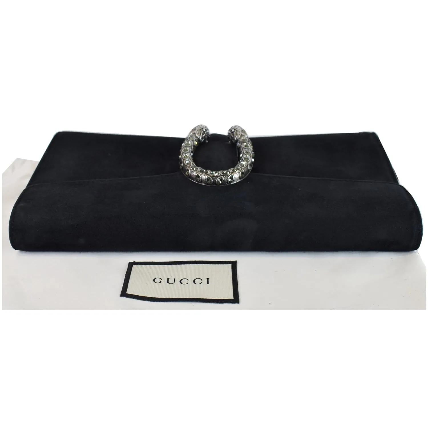 GUCCI Dionysus Small Velvet Clutch Bag Black 425250