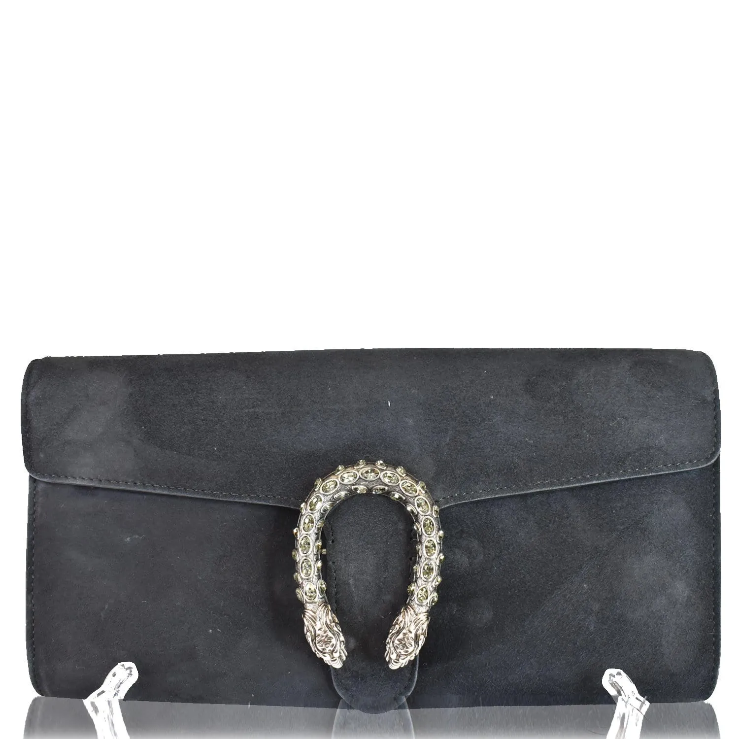 GUCCI Dionysus Small Velvet Clutch Bag Black 425250