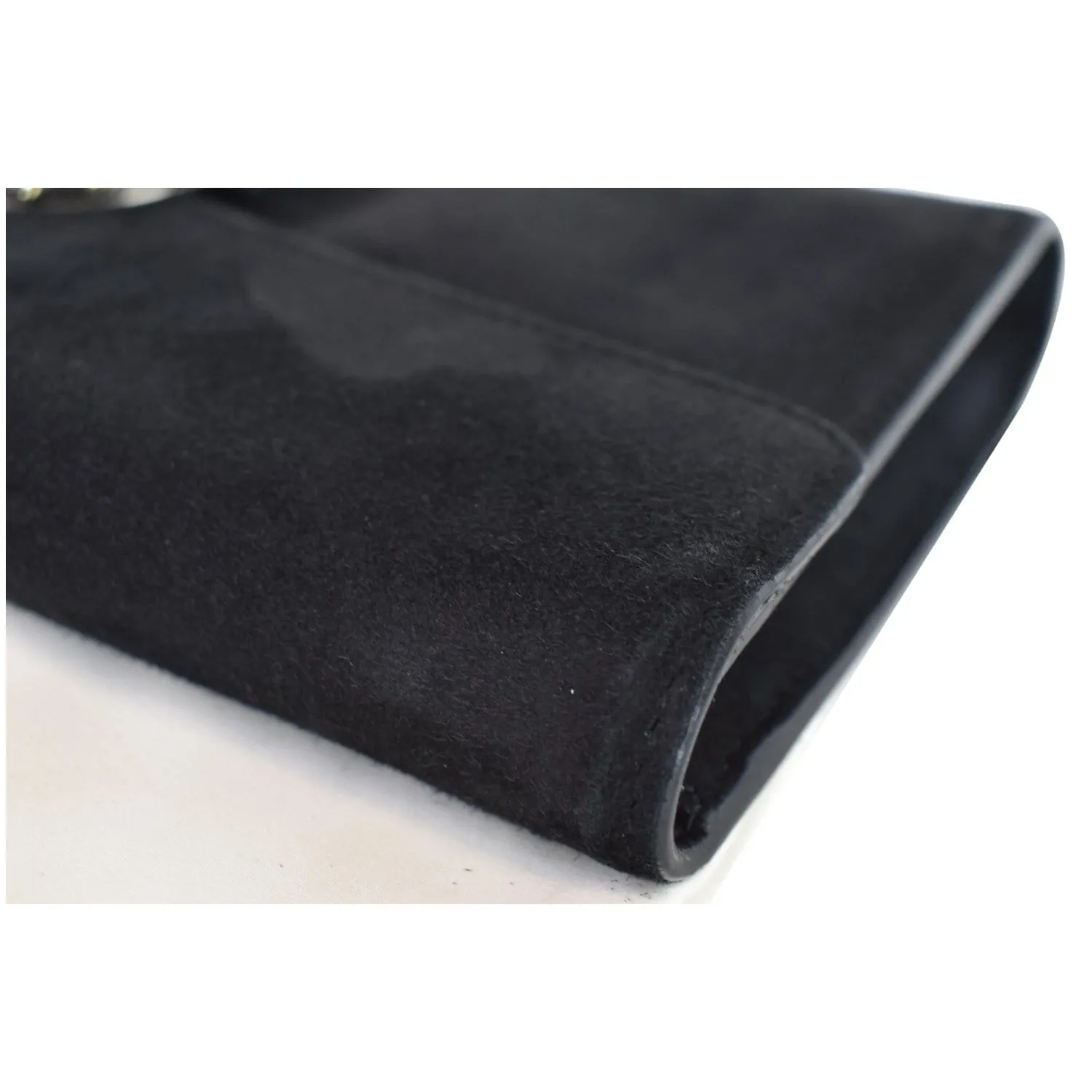 GUCCI Dionysus Small Velvet Clutch Bag Black 425250