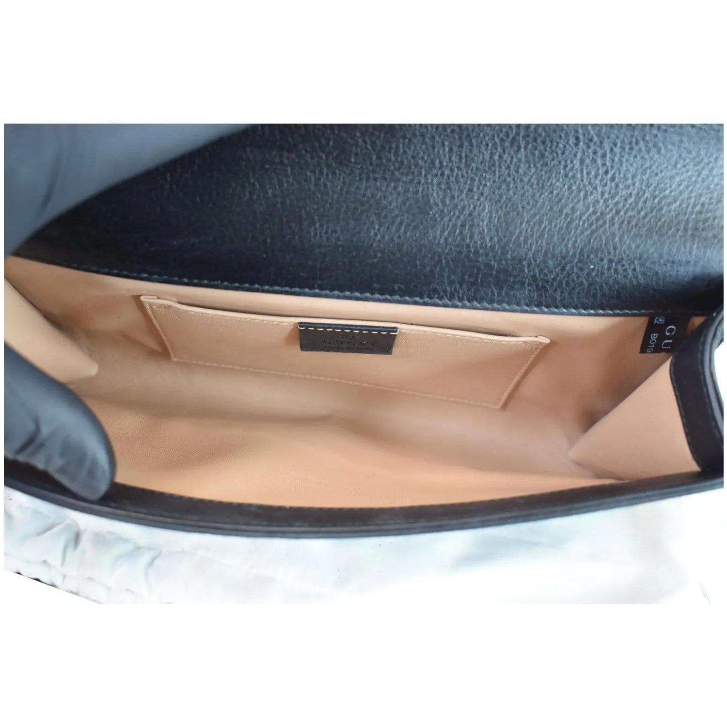 GUCCI Dionysus Small Velvet Clutch Bag Black 425250