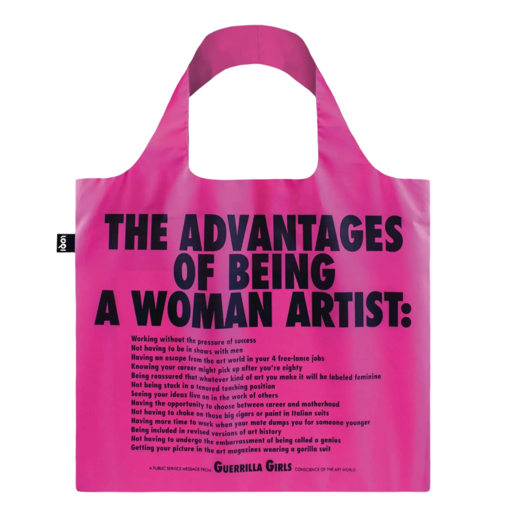 Guerilla Girls "The Advantage of Being A Woman Artist" Bag