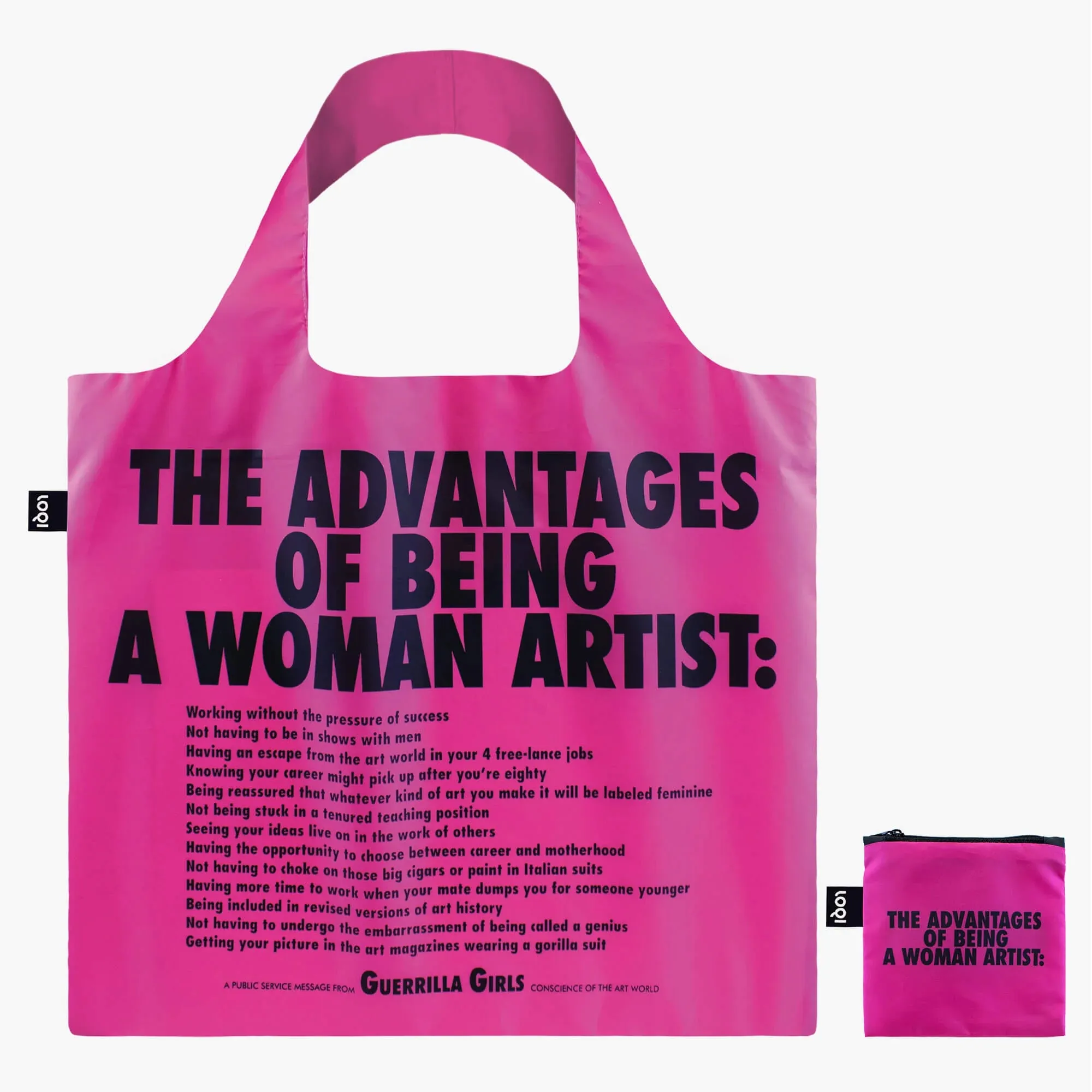 Guerilla Girls "The Advantage of Being A Woman Artist" Bag
