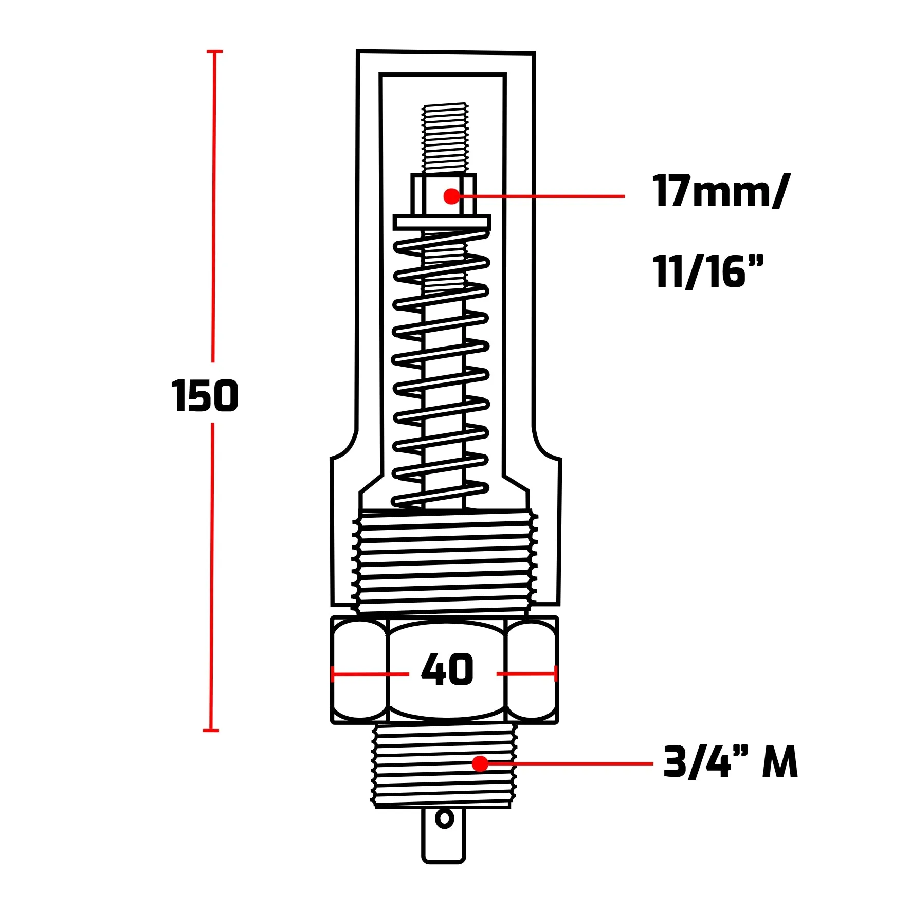 Guide wire tensioning system for stainless steel 200mm diameter float