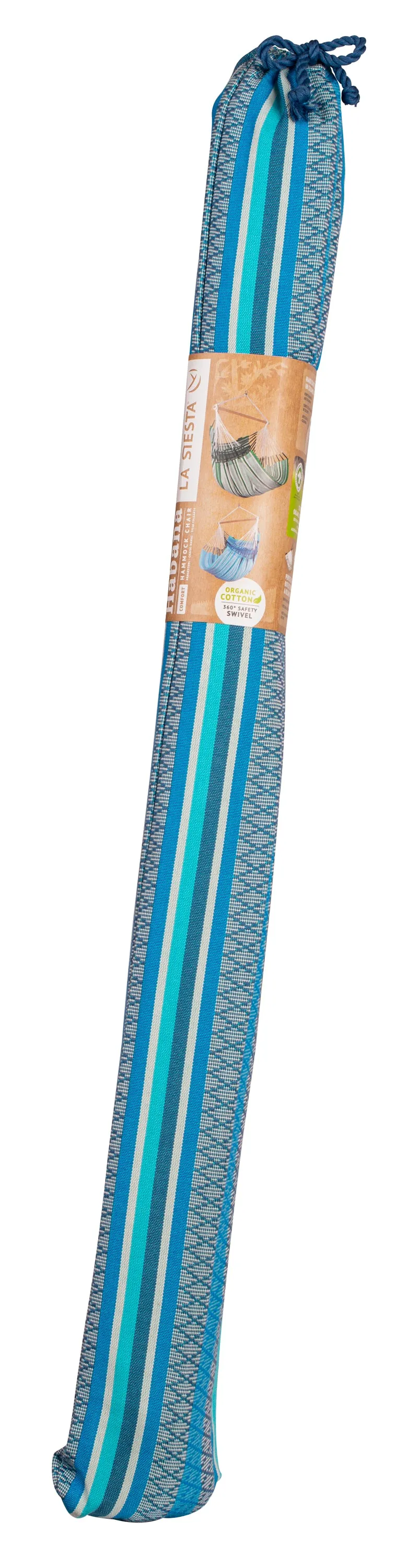 Habana Azure - Organic Cotton Comfort Hammock Chair