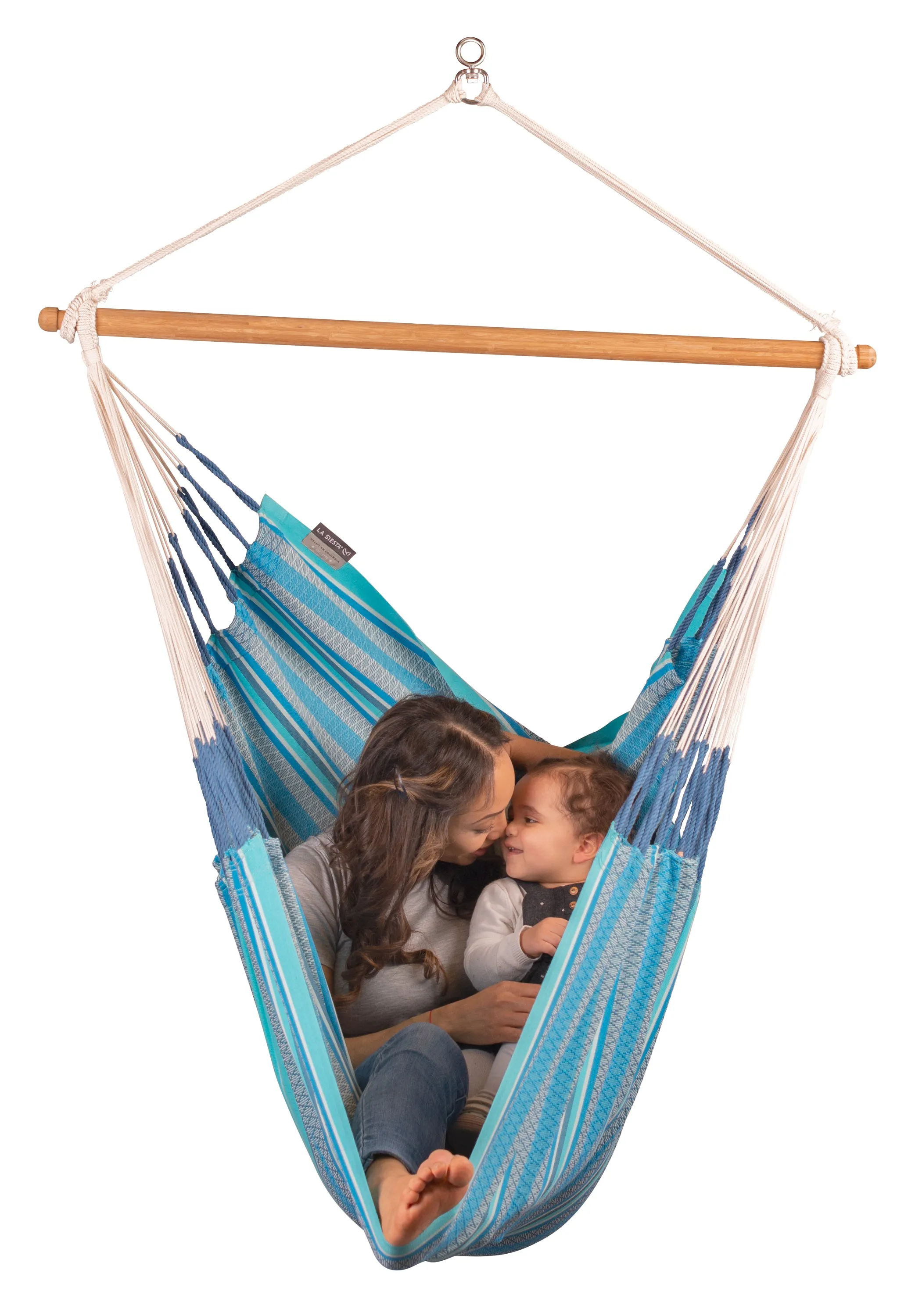 Habana Azure - Organic Cotton Comfort Hammock Chair