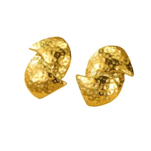 Hammered Abstract Shape Studs