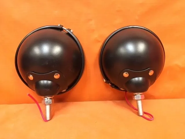 Harley Davidson Black 4.5" Auxiliary Spot Fog Light For Harley Electra Street Glide FLHX FLH