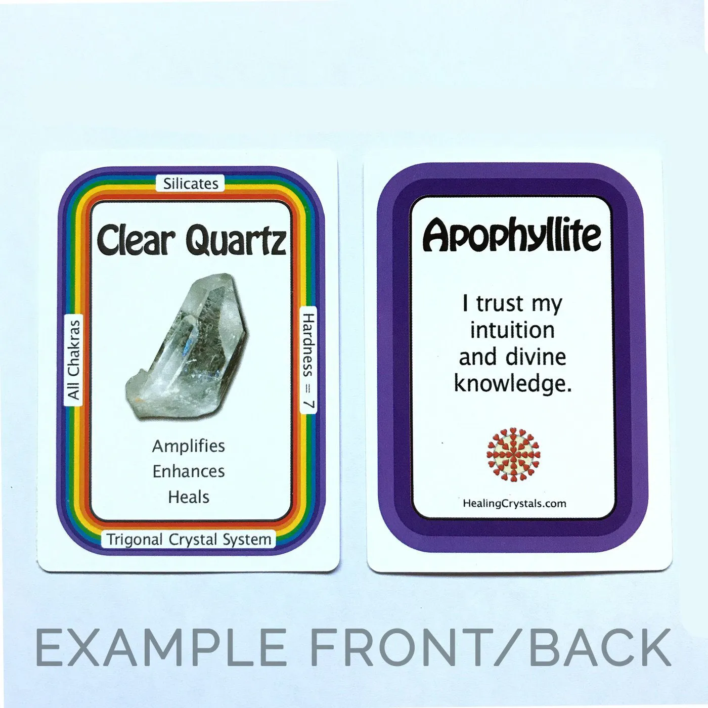 Healing Crystals Information Cards and Oracle Deck #3