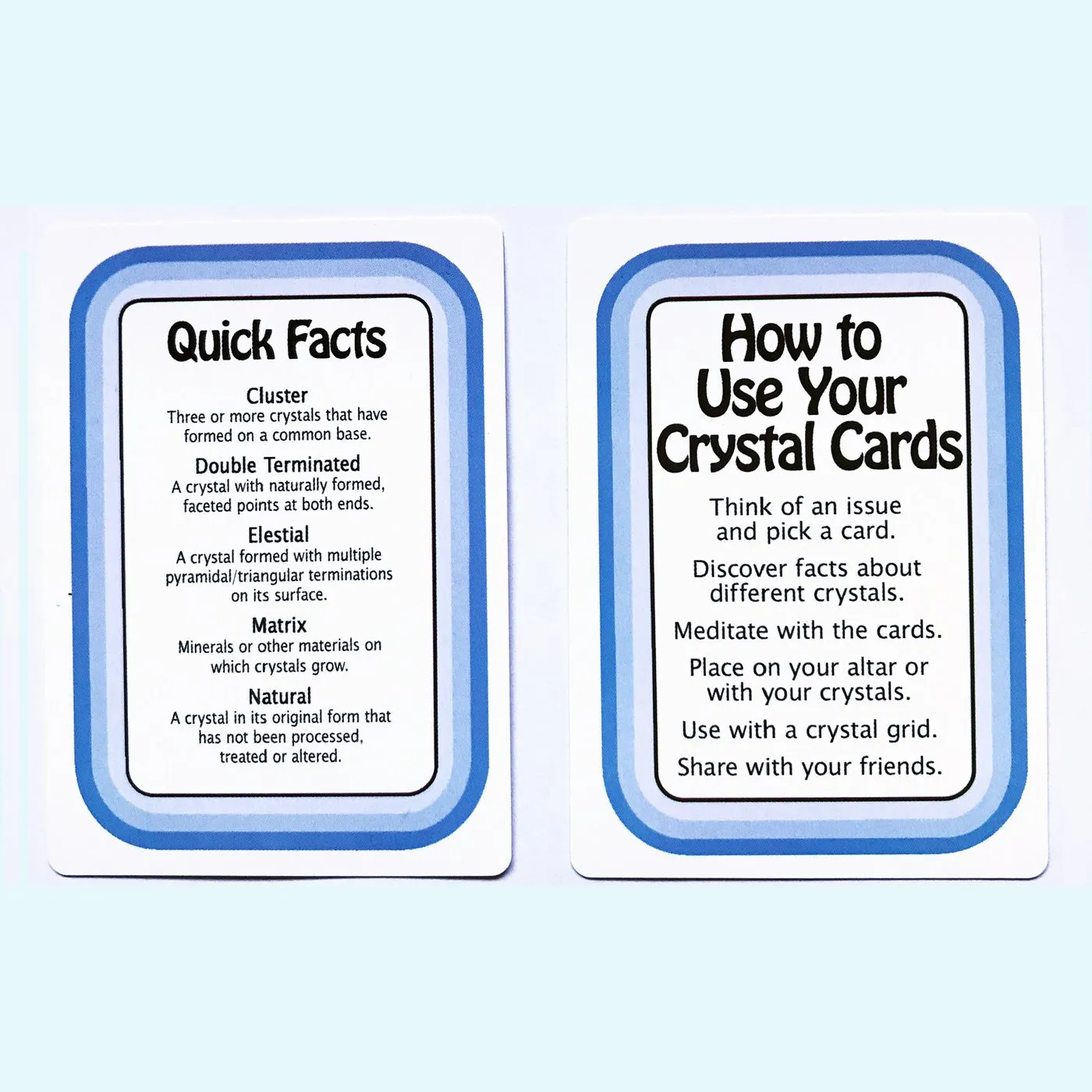 Healing Crystals Information Cards and Oracle Deck #3