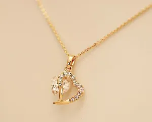 Heart Crystal Necklace